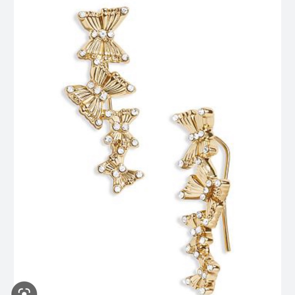 BAUBLEBAR
Yara Pavé Butterfly Climber Earrings